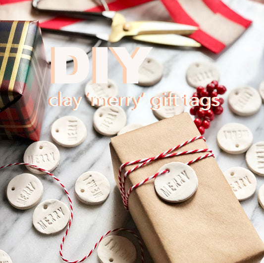 How To: DIY Clay Merry Gift Tags