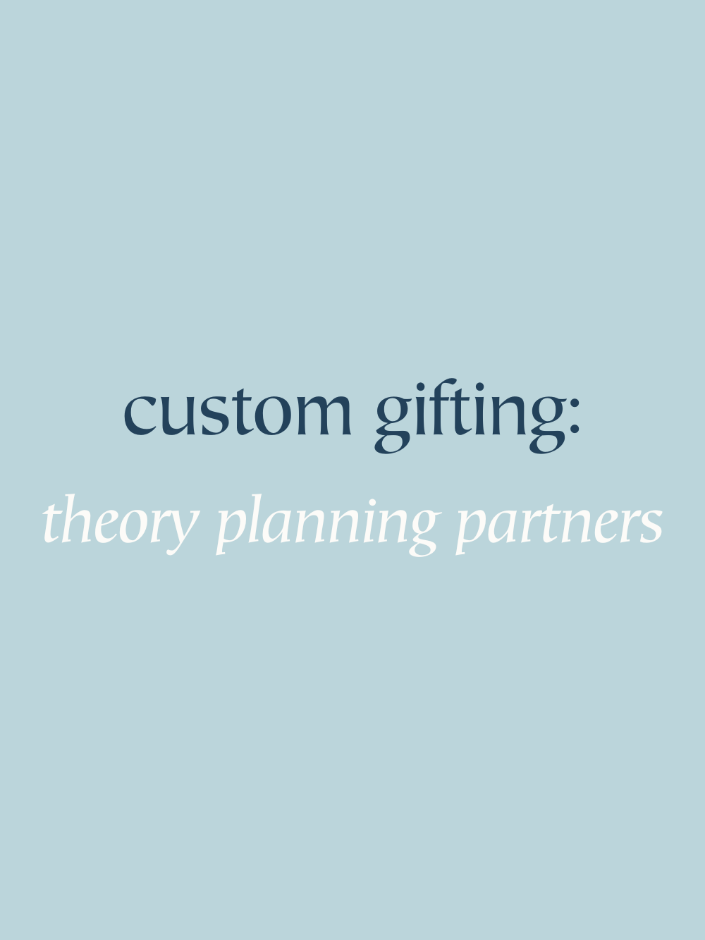 Theory Planning Partners - Onboarding Gift