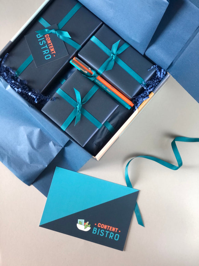 Custom Gift Boxes For Content Bistro Course Membership Client Gifting