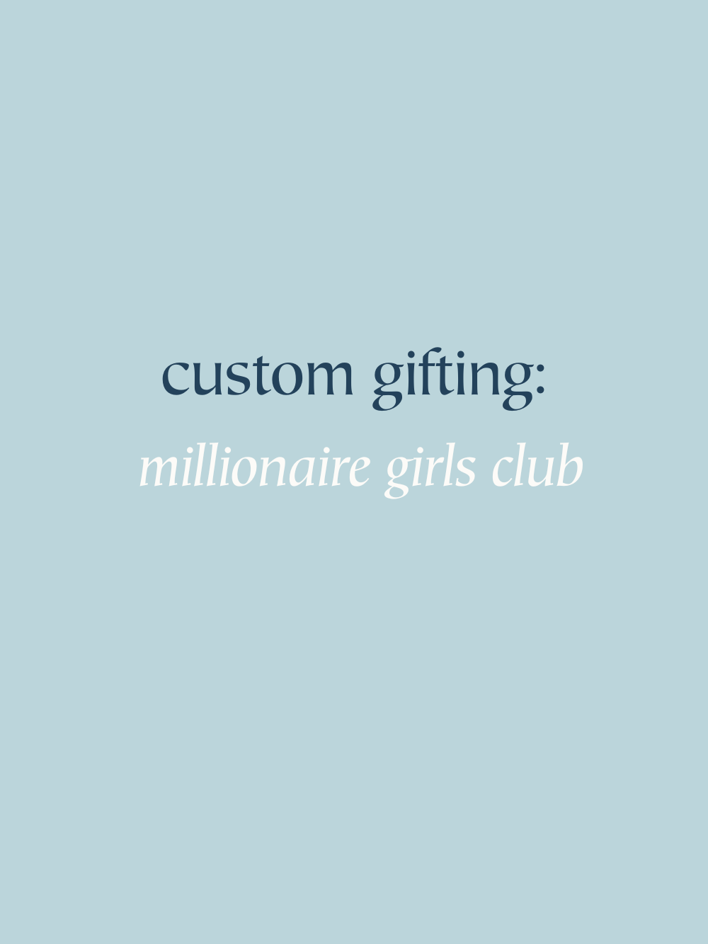 Millionaire Girls Club - Membership Renewal Gift