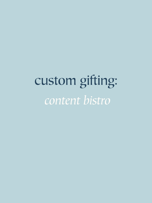 Custom Gift Box: Content Bistro