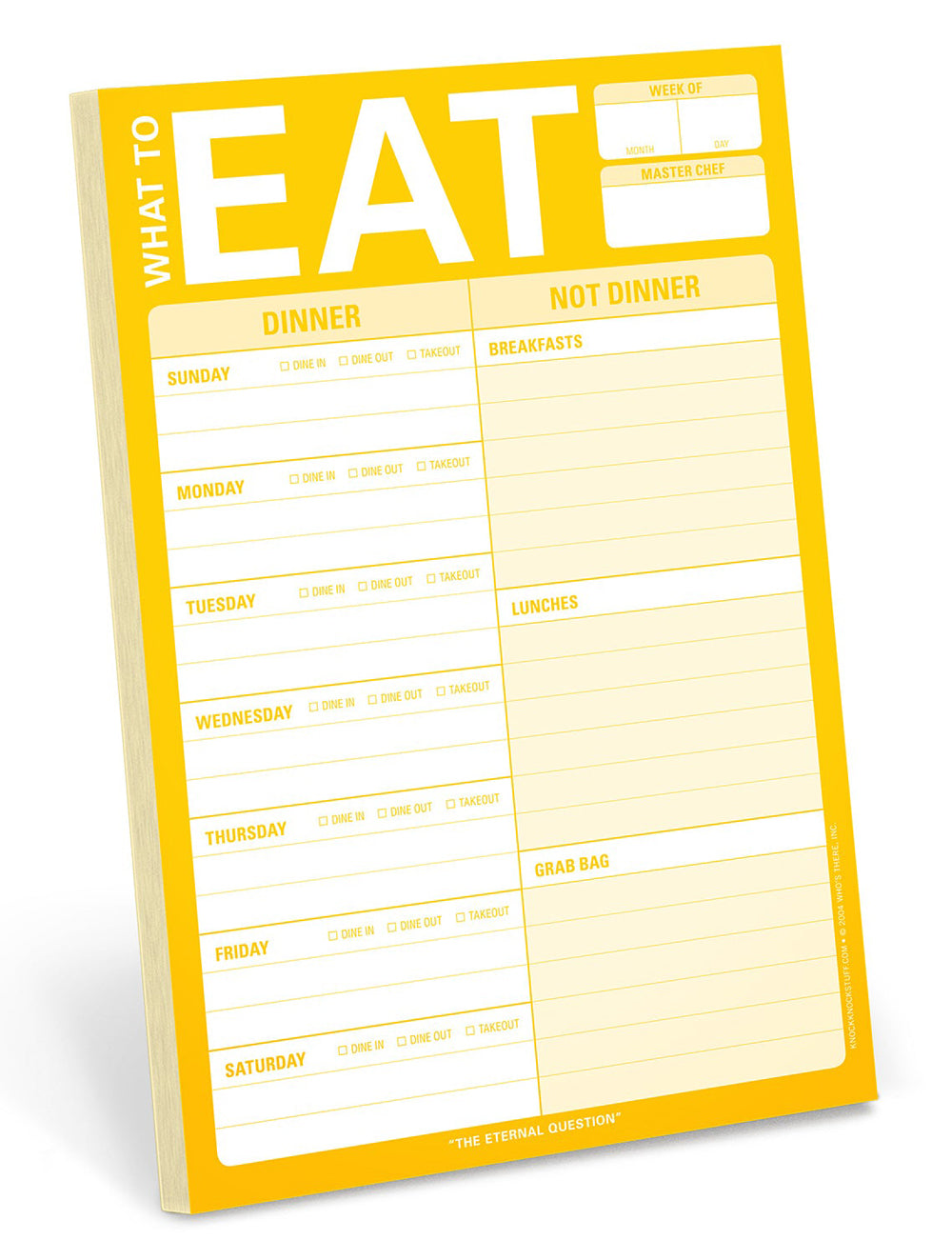 EAT Meal Planning Notepad