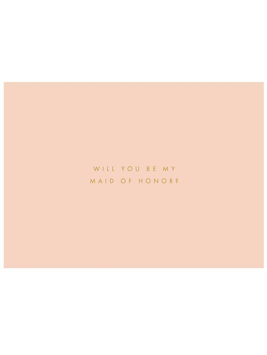 Will You Be My Maid of Honor? Notecard