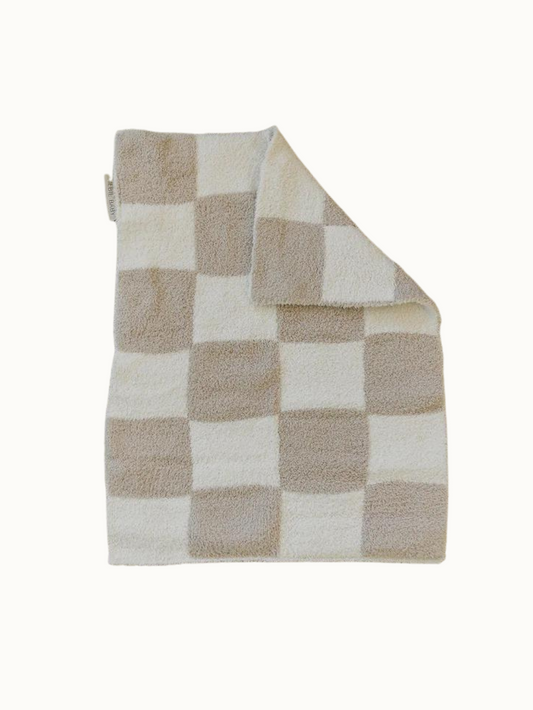 Checkered Plush Lovey Blanket