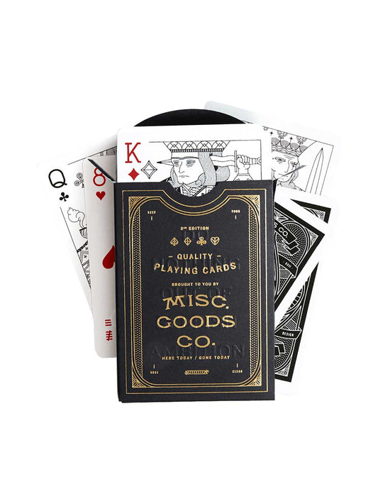 Playing Cards Deck - Black/Gold