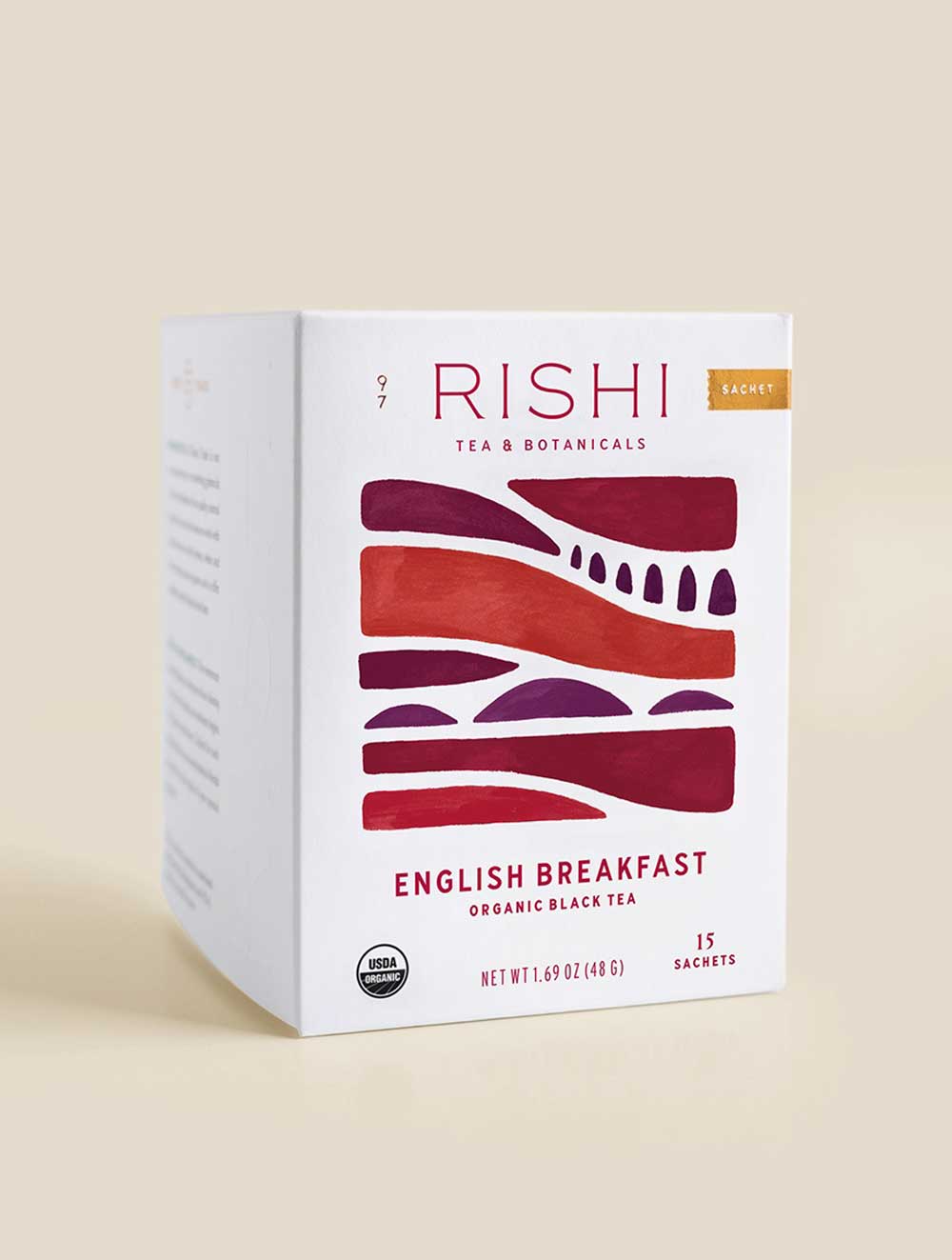 15 sachets of English Breakfast Tea by Rishi
