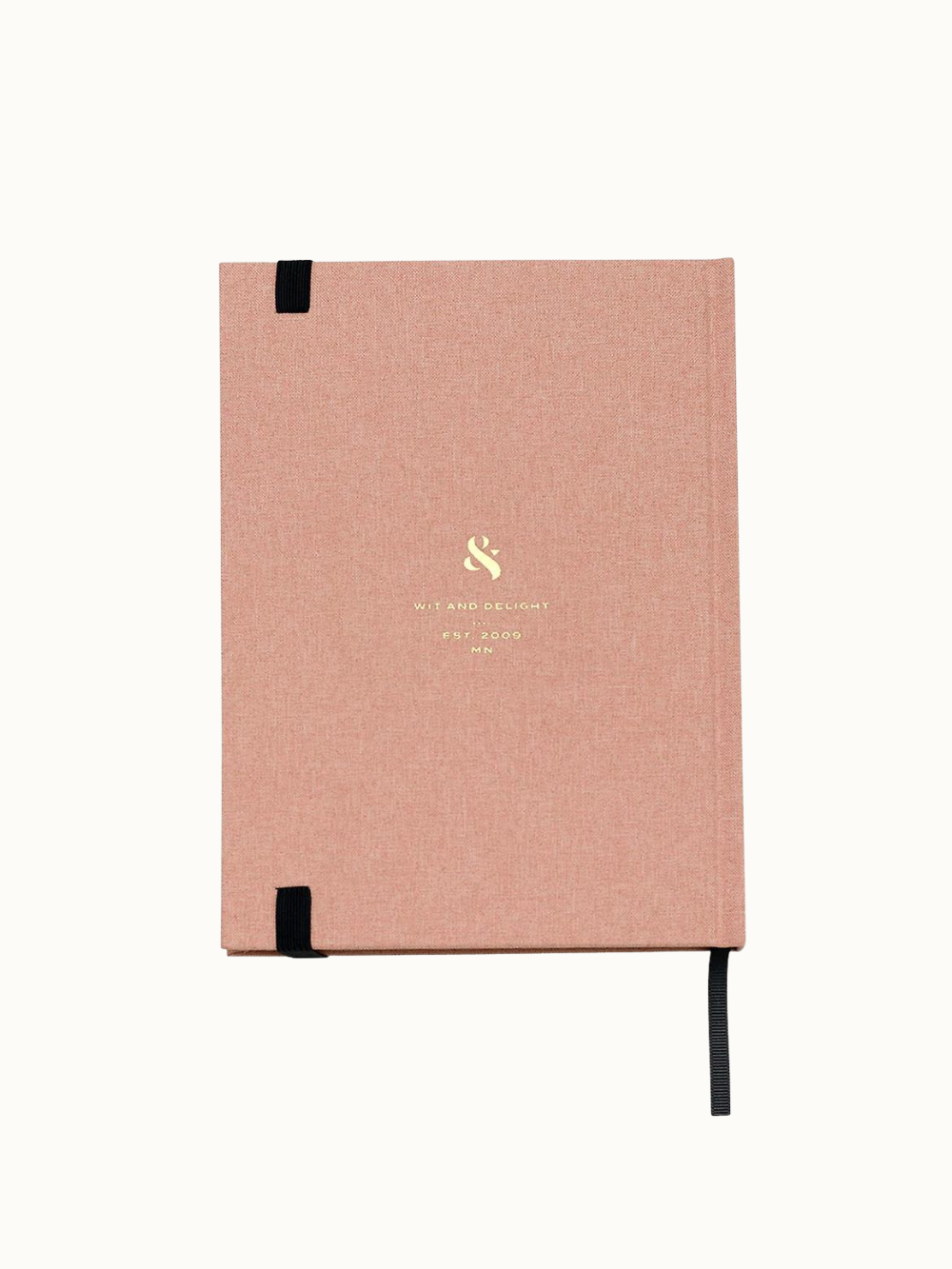 Linen Note To Self Notebook - Blush