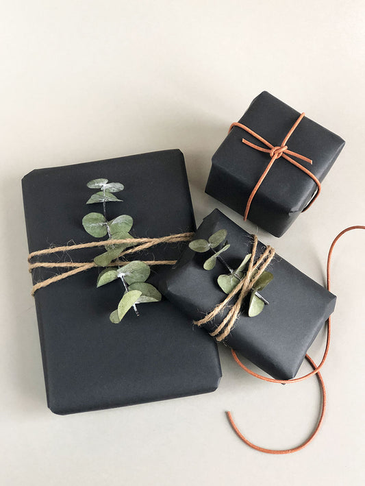 Botanical Black Gift Wrap